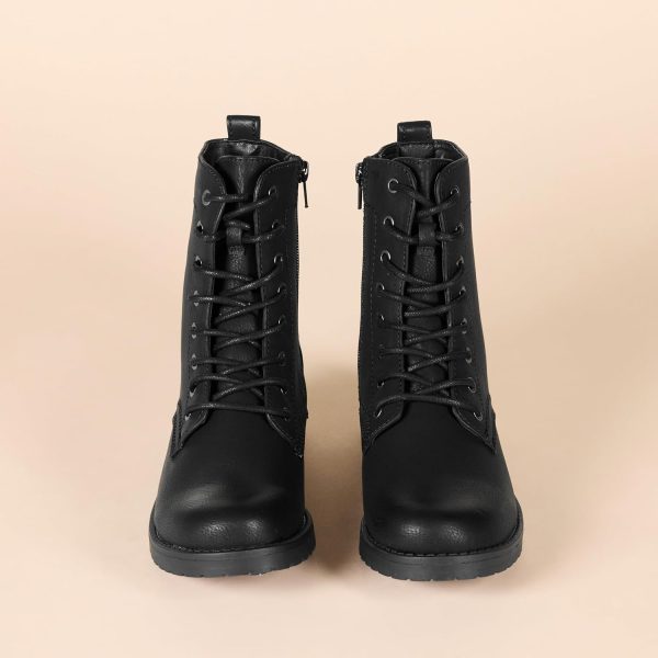 Women's Lace-Up Combat Boot - Image 4