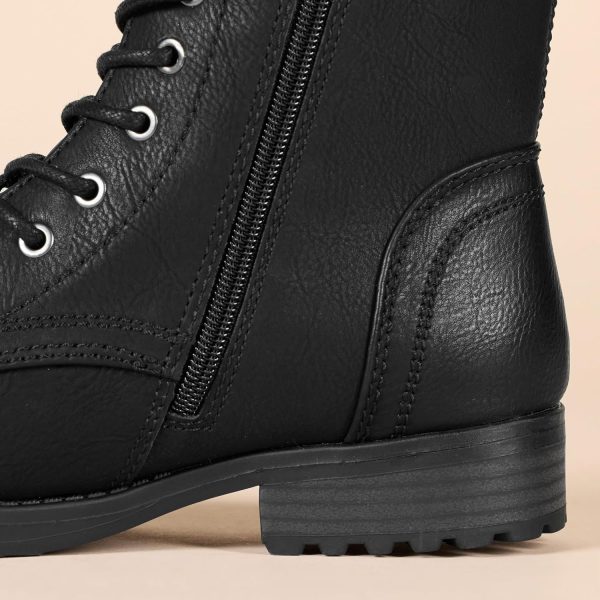 Women's Lace-Up Combat Boot - Image 5
