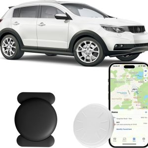 Car GPS Tracking Device for Vehicles,Cars etc,1PCS Real Time GPS Tracker for Car Work with Find My (iOS Only),Tracking Devices for Cars Hidden with Magnetic Case,No Monthly Fee(Black)