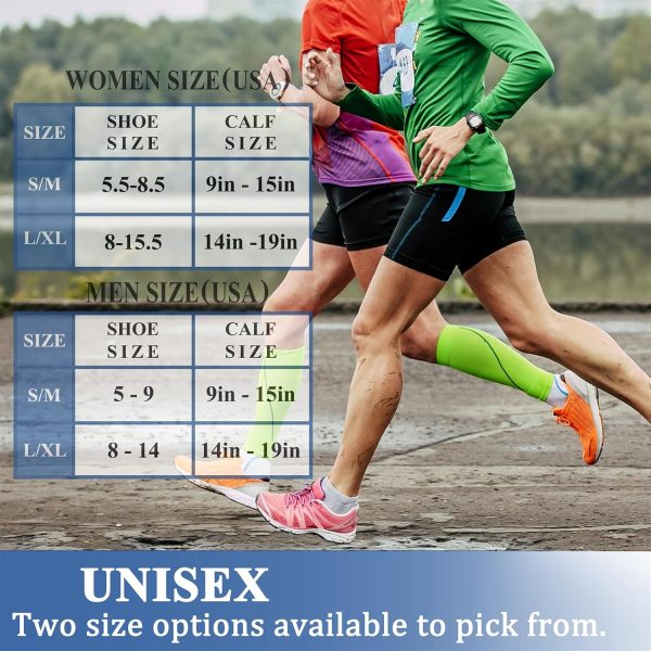 Compression Socks for Women & Men Circulation (3 Pairs) 15-20 mmHg is Best Support for Athletic Running Cycling - Image 7