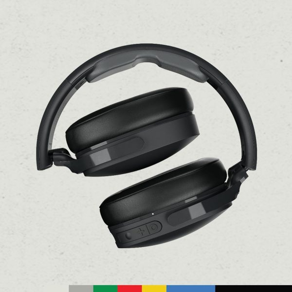 Skullcandy Hesh ANC Over-Ear Noise Cancelling Wireless Headphones with Charging Cable, 22 Hr Battery, Microphone, Works with iPhone Android and Bluetooth Devices - True Black - Image 3