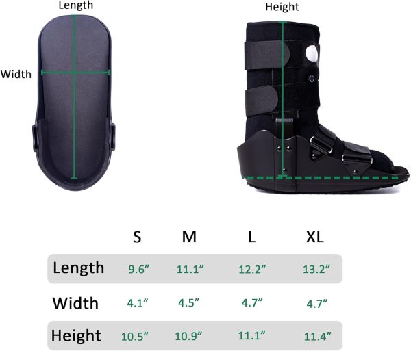 Walking Boot Fracture Boot for Broken Foot, Sprained Ankle-Medium - Image 6